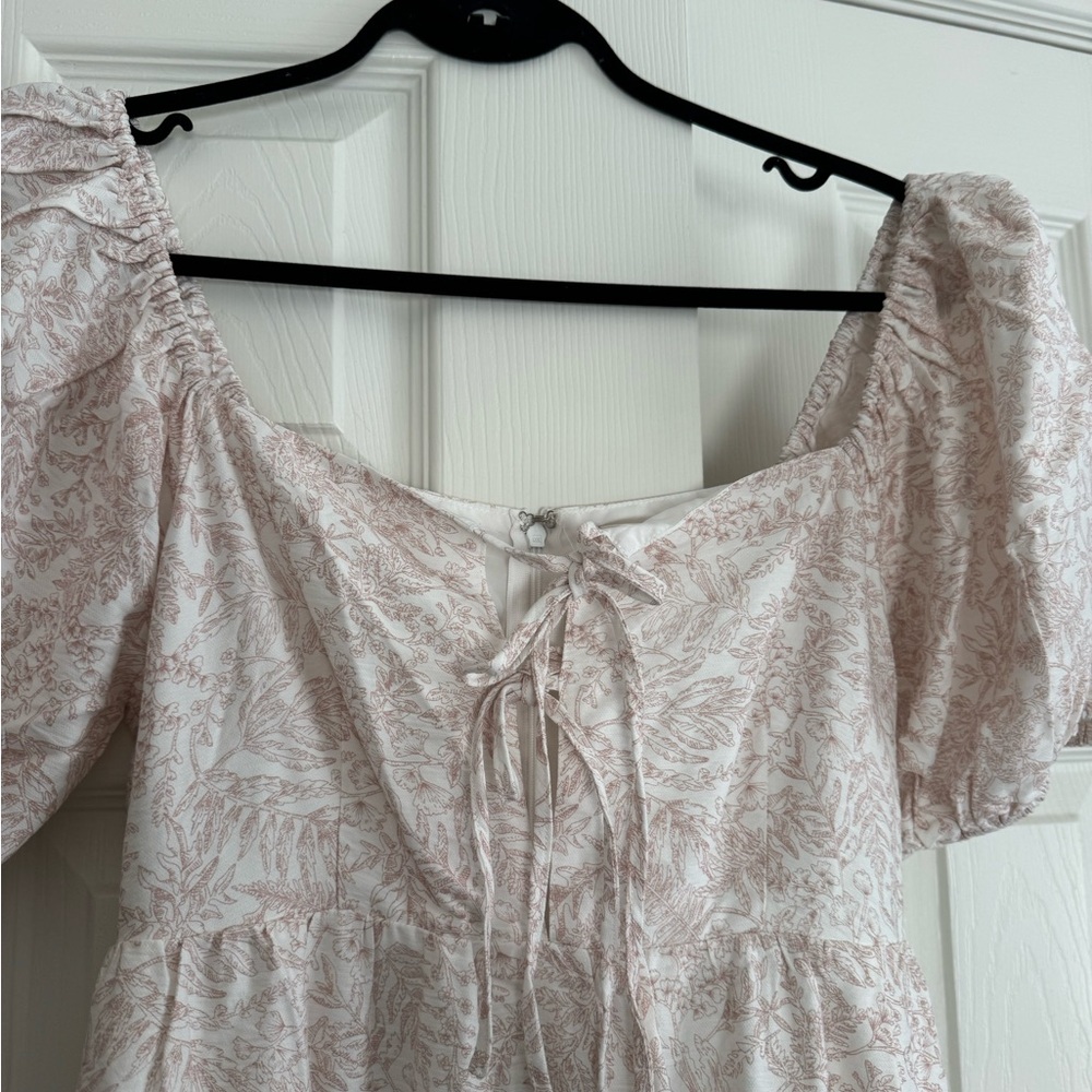 Bohme Cream Puff Sleeve Midi Dress - Picture 4 of 5